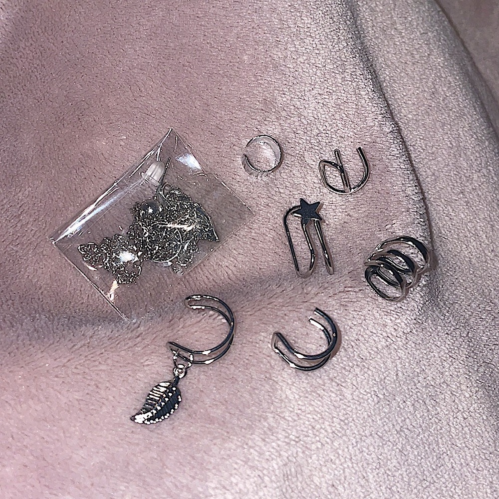 BNIB silver ear cuffs & jewelry